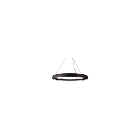 Kuzco Lighting Halo - Circular Pendant Rolled Aluminum Ring With Inner Diffuser PD22753-BK